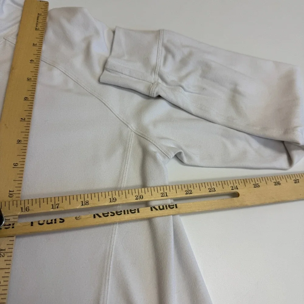 Lululemon Hoodie Womens 12 White Hooded Pullover‎ Athleisure Yoga
